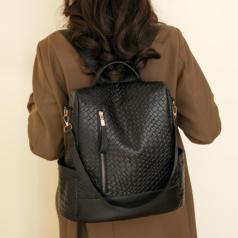 Nueva Mochila Piel Cocodrilo Antirobo - D6810 - Image 2