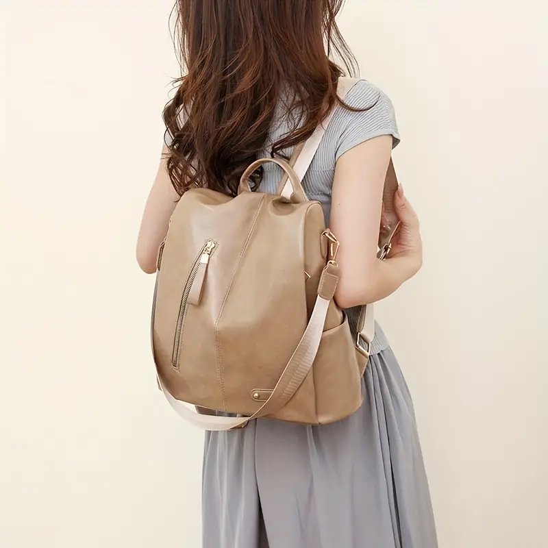Nueva Mochila Antirrobo Vintage PU - D6778