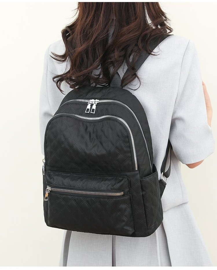 Nueva Mochila Oxford Buena Capacidad Casual Negro - M5013