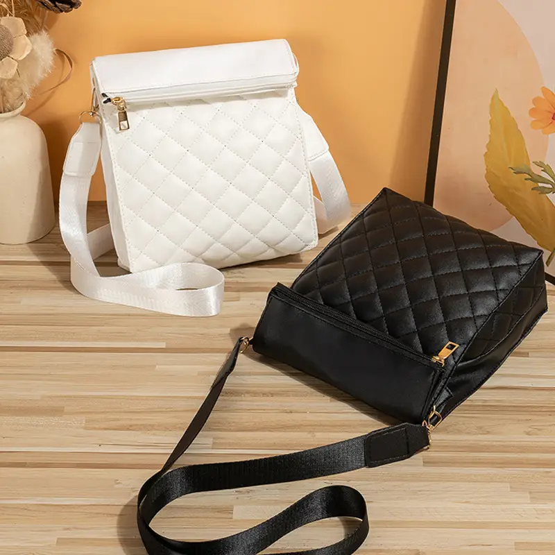 Nueva Cartera Cubo Bordado Rombo - Z619 - Image 4