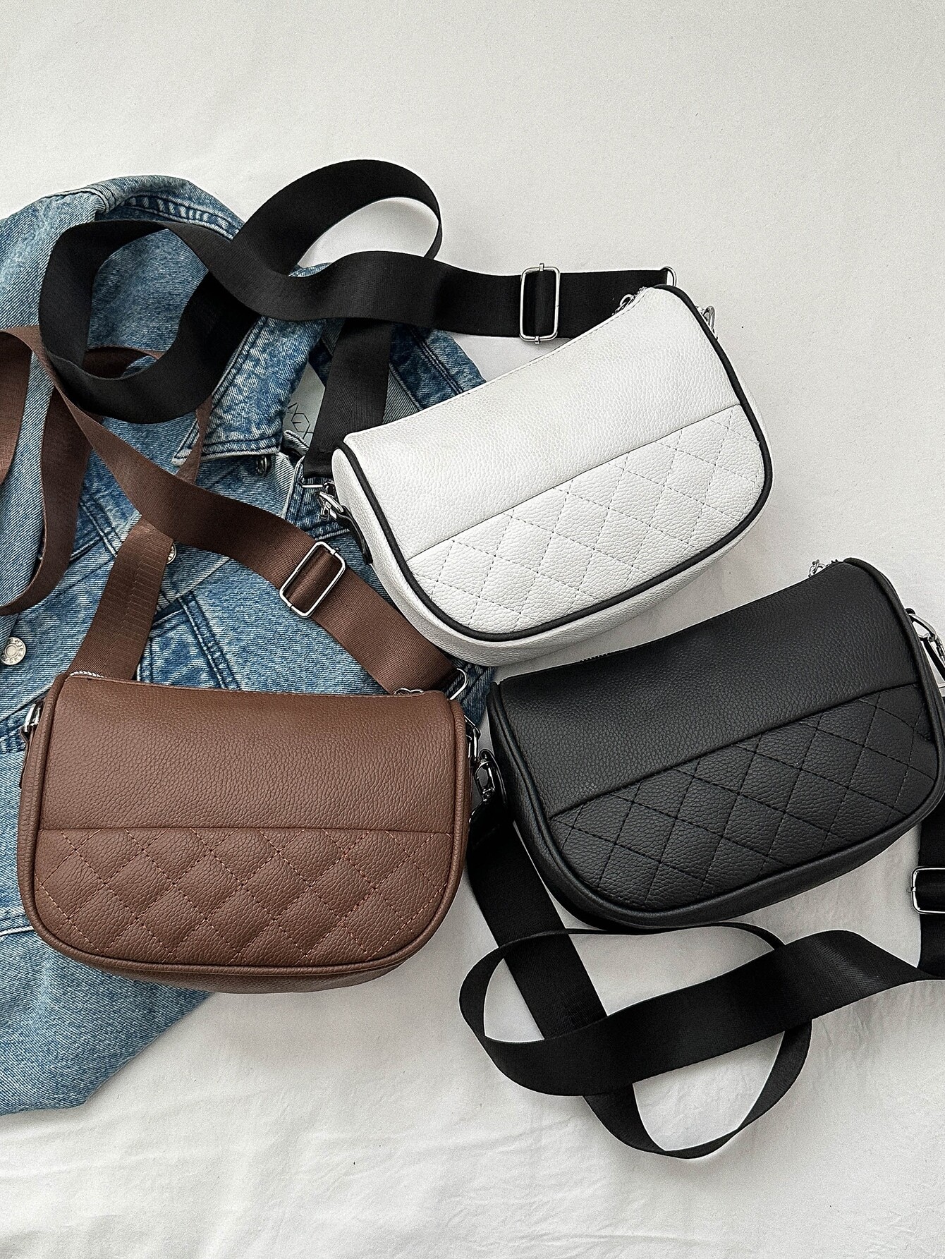 Nueva Cartera/Bandolera Diseño Casual Rombo - Y1512 - Image 4