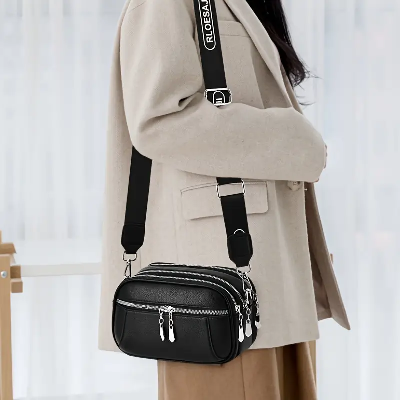 Bolso Bandolera Varias Reparticiones Calidad Premium - T1031 - Image 4