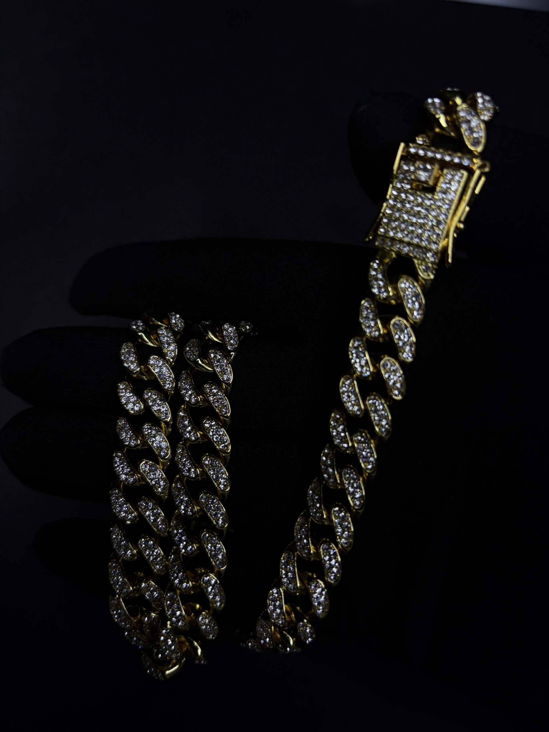 Cadena Cubana Circle 50cm (Dorada)