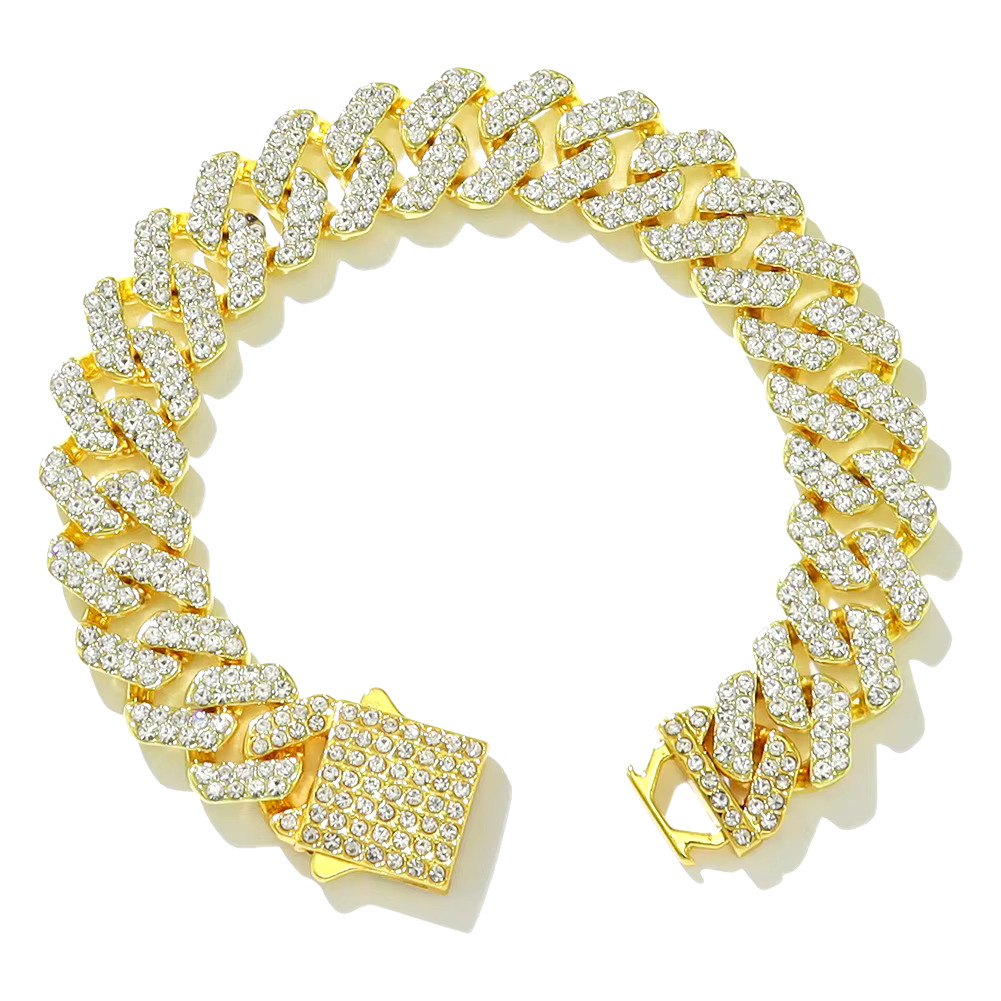 Pulsera Cubana - Full Gold 20cm (Dorado) - Image 2
